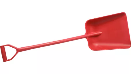 Лопата FBK с короткой ручкой (330x380x1120 мм, красный)