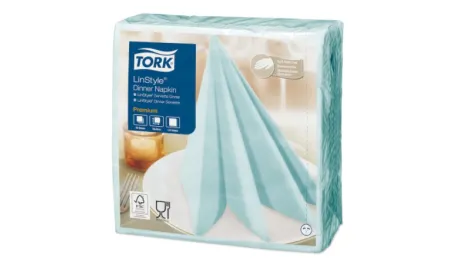 Tork LinStyle салфетки (39х39 см, лазурные)