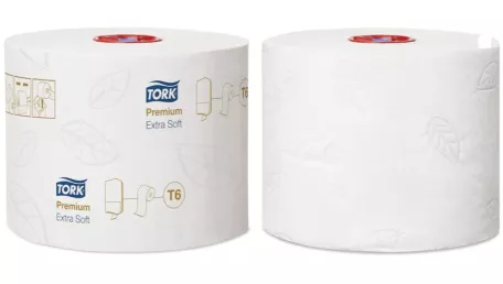 Tork туалетная бумага Premium Midsize в миди-рулонах ультрамягкая (70м)