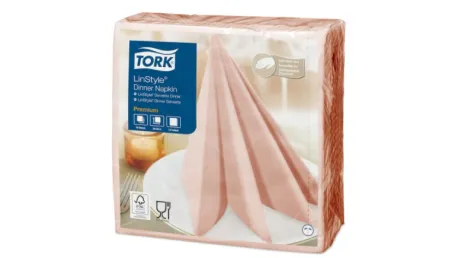 Tork LinStyle салфетки (39х39 см, коралловые)