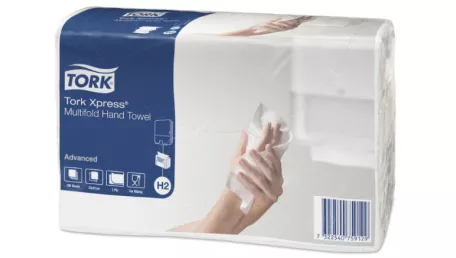 Tork Xpress листовые полотенца Multifold (23.4x21.3 см, белые)