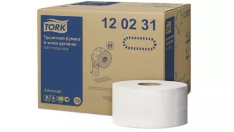Tork туалетная бумага Advanced в мини-рулонах (170м, белая)